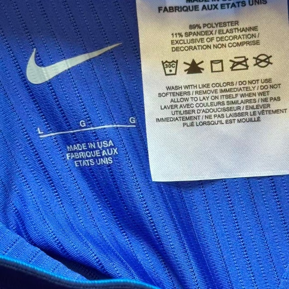 Nike Pro Elite Team USA Running Half Tights Blue Mens Size Large - Picture 3 of 3